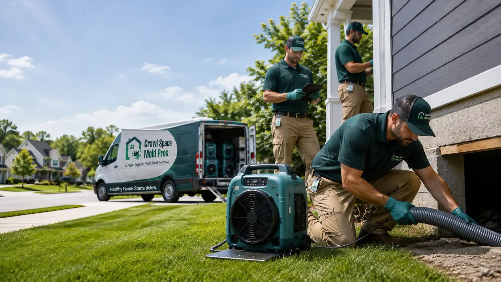 Crawl Space Mold Removal in West Sayville, NY